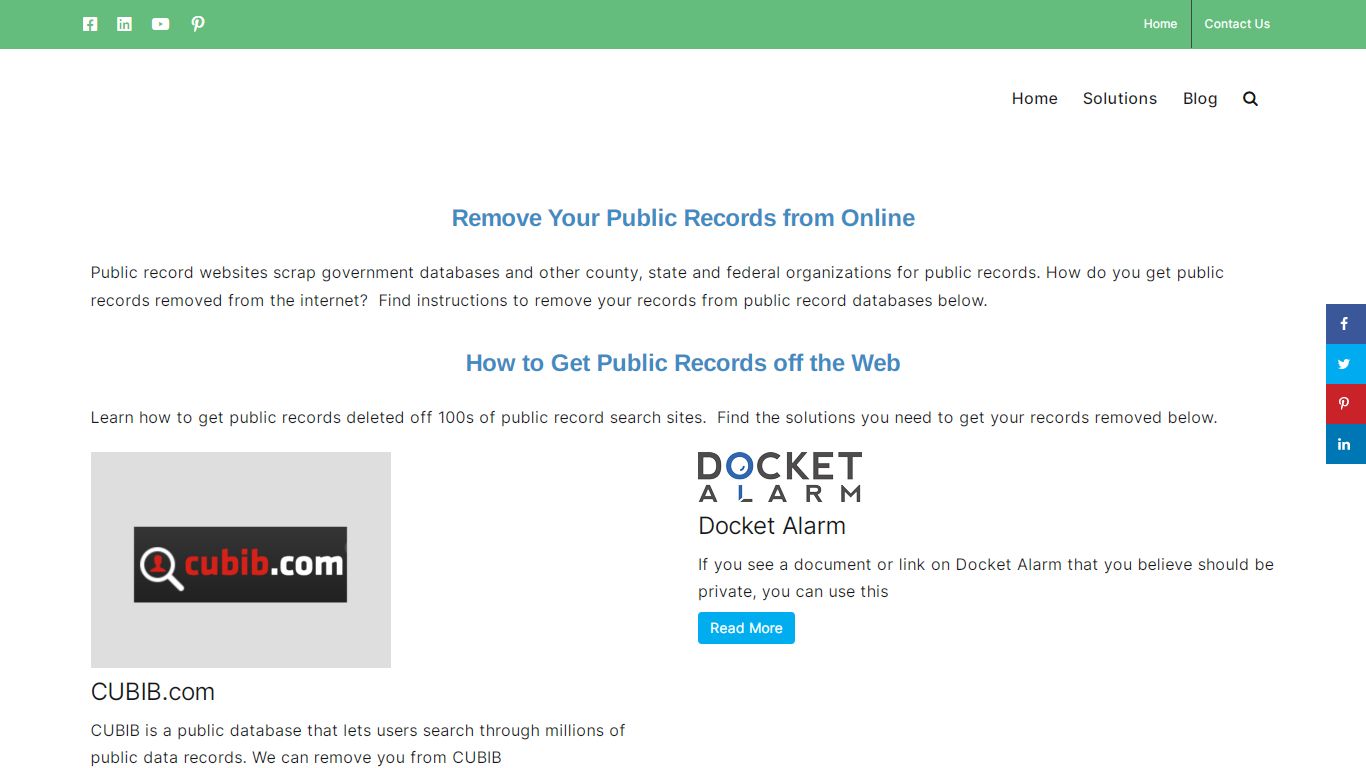 Remove Your Public Records from Online